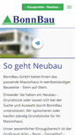 Mobile Screenshot of bonnbau.de